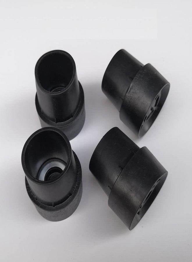 ليزنيرزم 6 قطع من أغطية أرجل الترامبولين، قطر داخلي 1 بوصة، أغطية مطاطية لأرجل الترامبولين، أغطية أرجل الترامبولين، وسادات قدم مانعة للانزلاق للترامبولين، أسود - Image 3